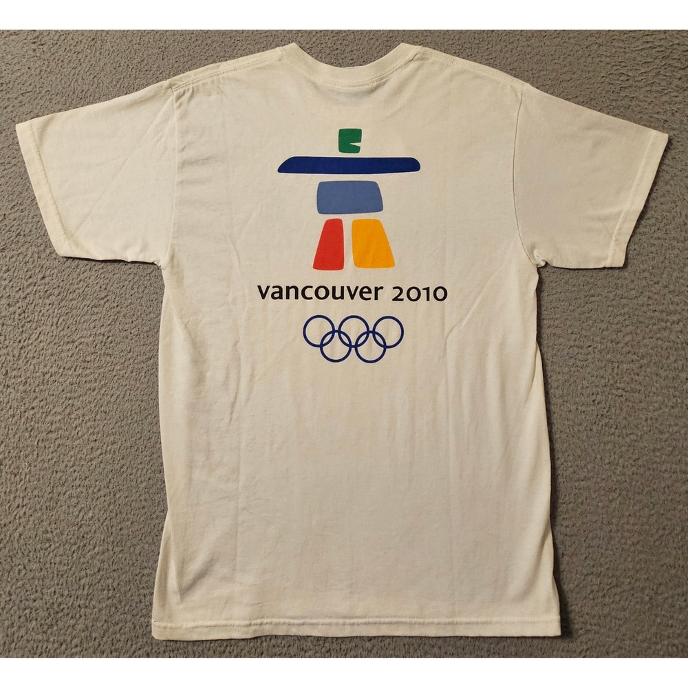 Vancouver 2010 Olympics T Shirt Mens Medium White XP Apparel Ilanaaq Logo NWT